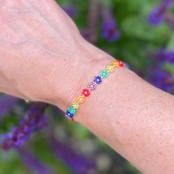 Armband - blommor Pride