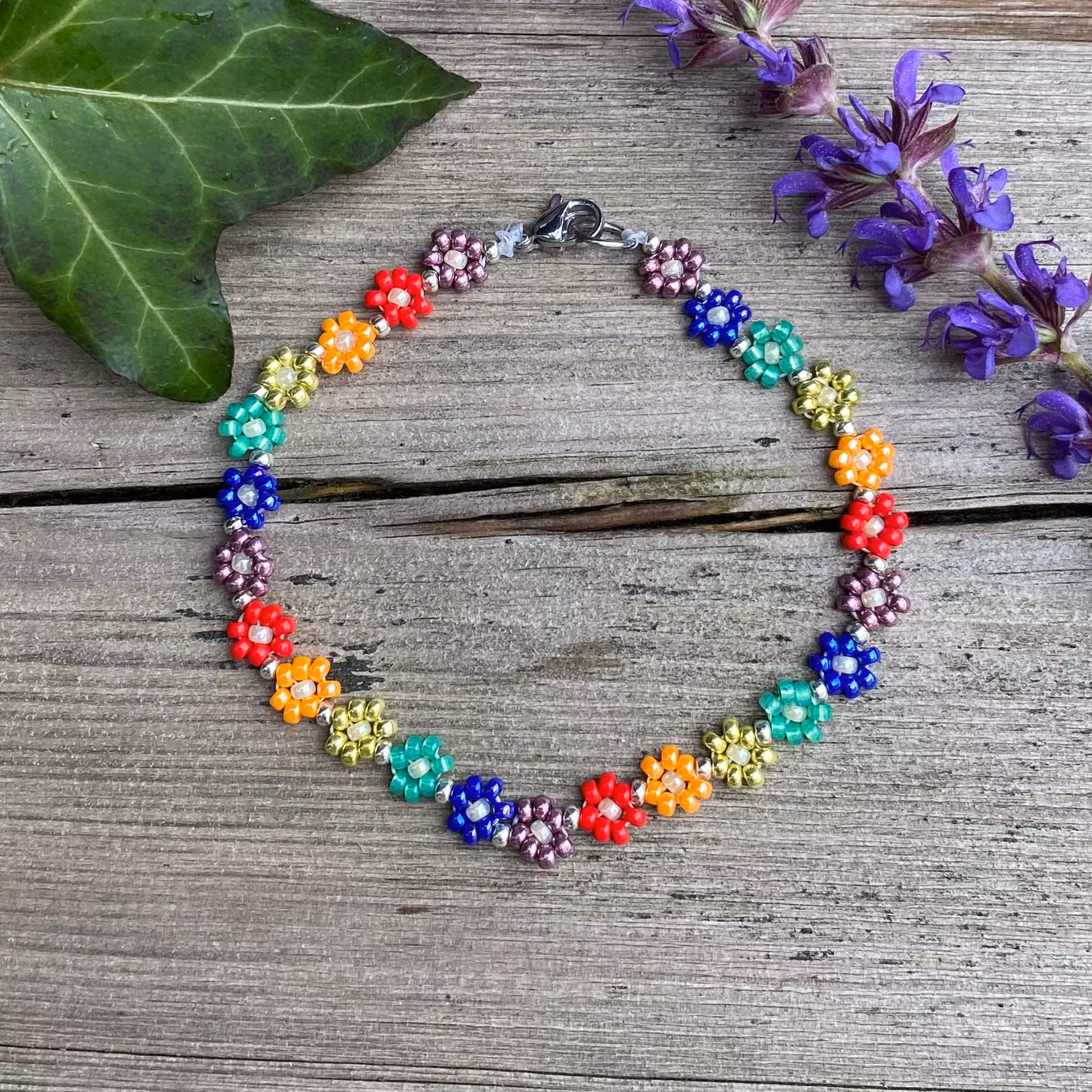 Armband - blommor Pride