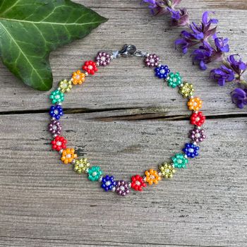 Armband - blommor Pride