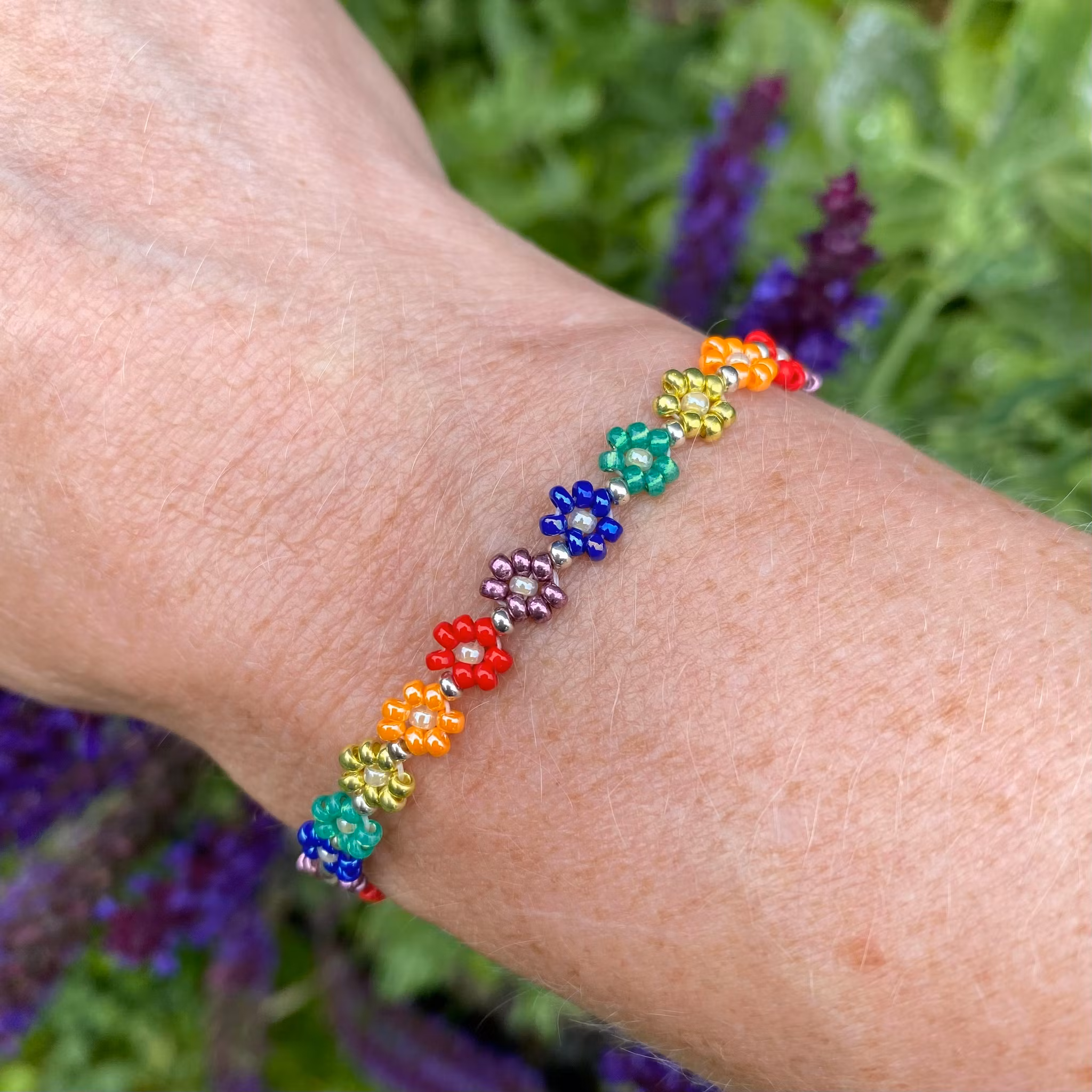 Armband - blommor Pride