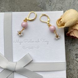 Örhängen - Swarovski med blommor