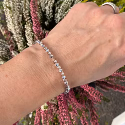 Armband - rosa och silver