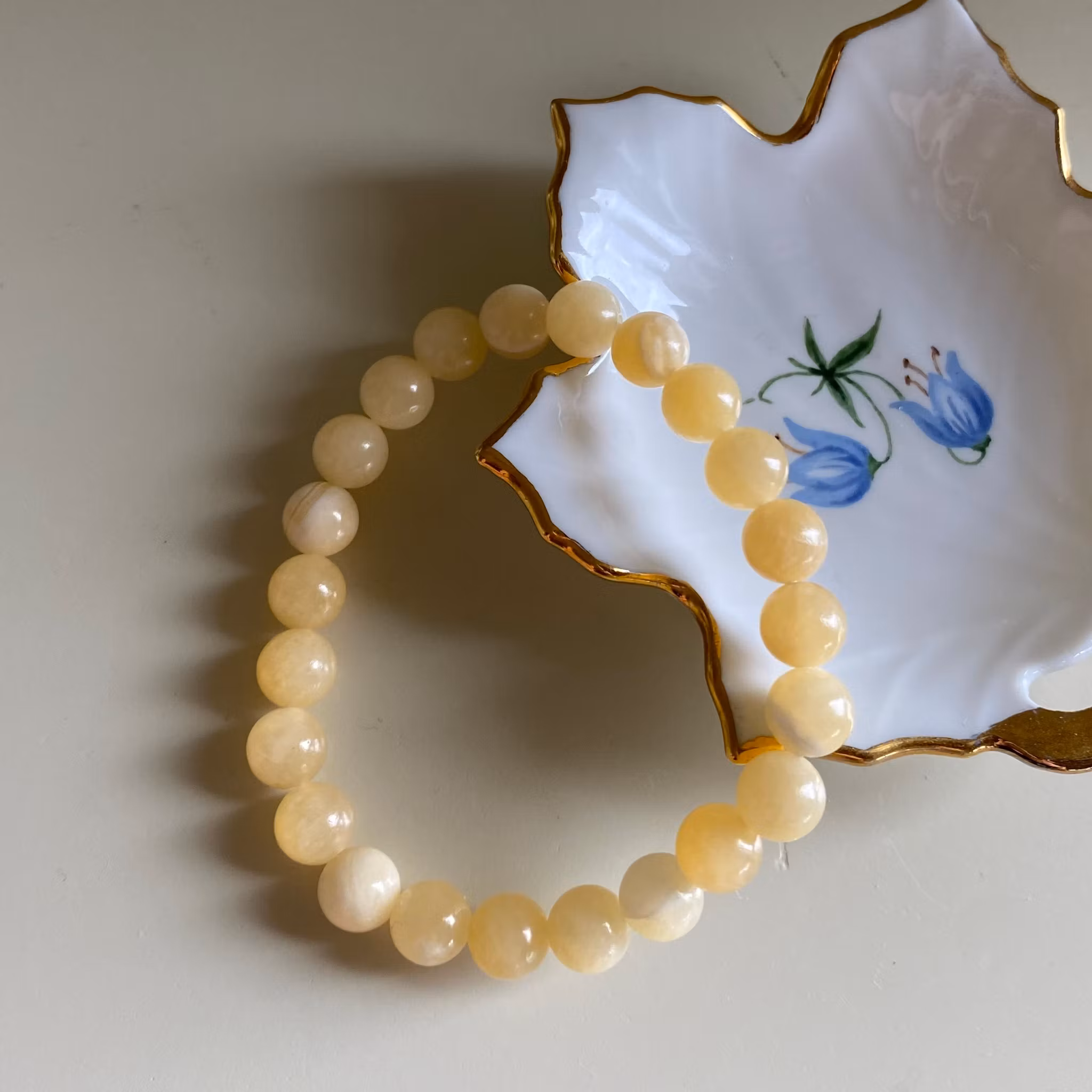 Armband - gula pärlor