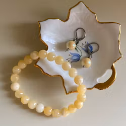 Armband - gula pärlor