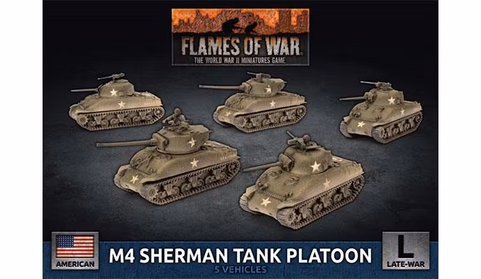M4 Sherman Tank Platoon (Plastic)