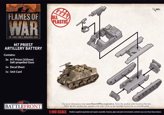M7 Priest Artillery Battery (Plastic)