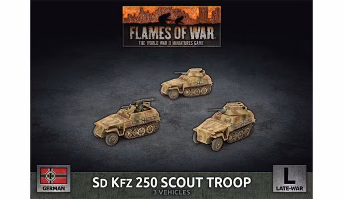 Sd Kfz 250 Scout Troop (Plastic)