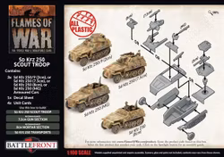 Sd Kfz 250 Scout Troop (Plastic)