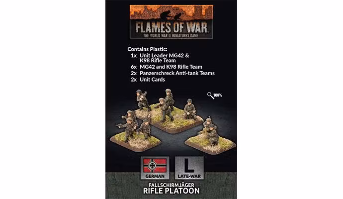 Fallschirmjager Platoon (plastic)