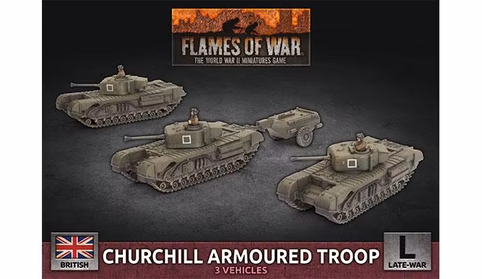 Churchill Armoured Troop (Plastic)