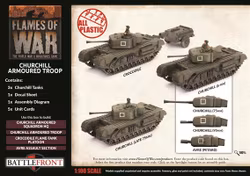 Churchill Armoured Troop (Plastic)