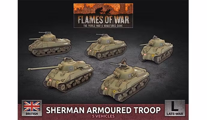 Sherman Armoured Troop (Plastic)