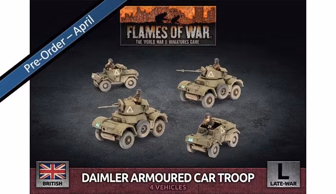 Daimler Armoured Car Troop (Plastic)