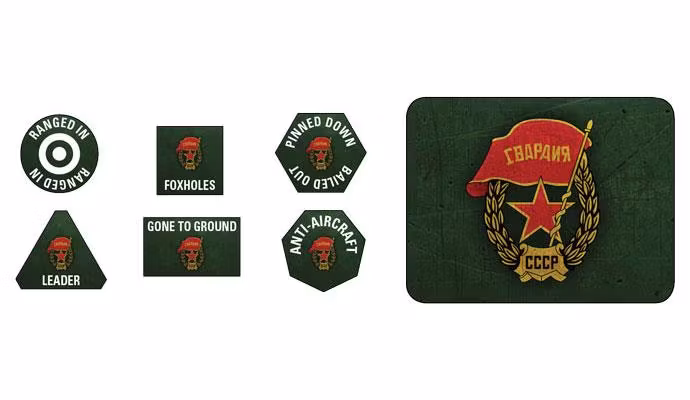 Soviet Guards Tokens (x20) and Objectives (x2)