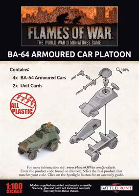 BA-64 Armoured Car Platoon (Plastic)