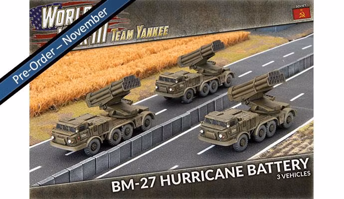 BM-27 Hurricane Rocket Launcher Battery