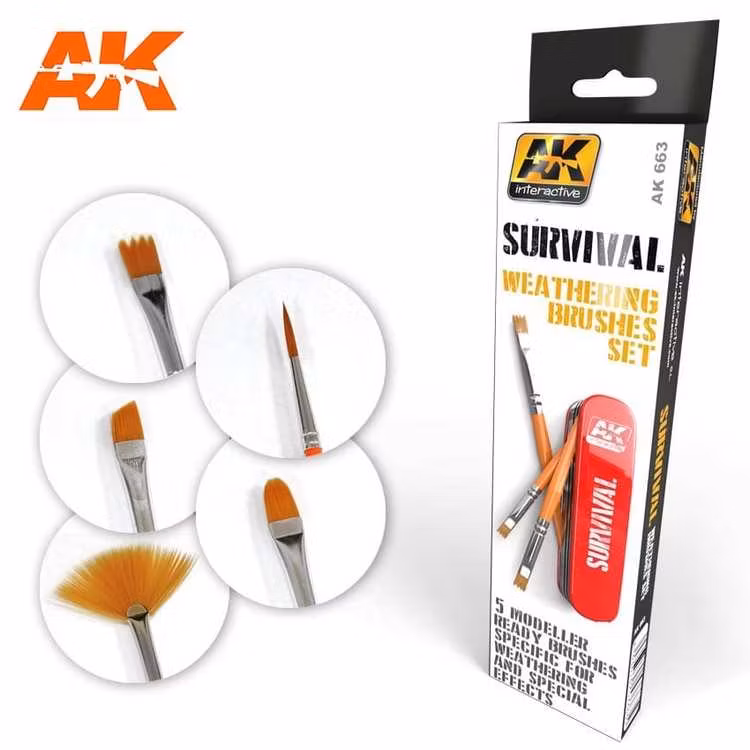 SURVIVAL WEATHERING BRUSHES SET