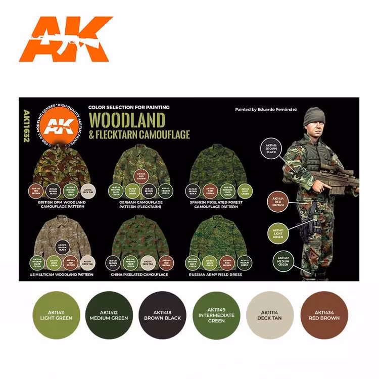 WOODLAND & FLECKTARN CAMOUFLAGE