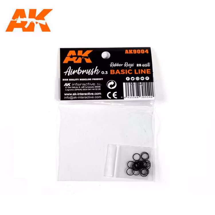 RUBBER RINGS (20 UNITS) FOR AK AIRBRUSH