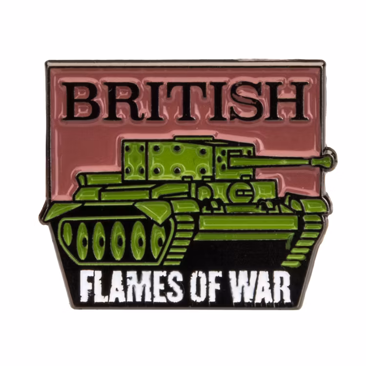 British Flames Of War War Collectors Pin