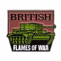 British Flames Of War War Collectors Pin