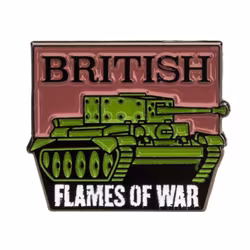 British Flames Of War War Collectors Pin