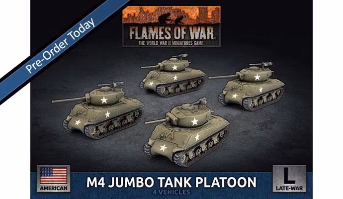 M4 Jumbo Platoon (x4 Plastic)