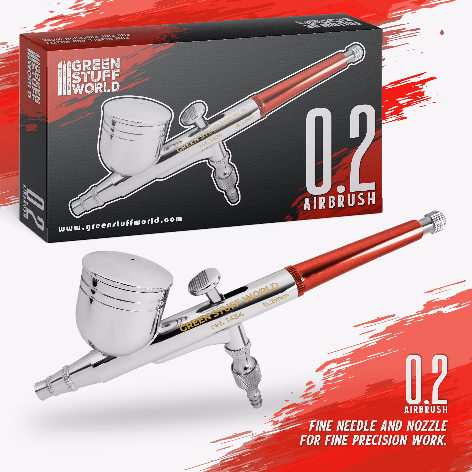 Dual-action GSW Airbrush 0.2 mm