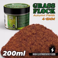Static Grass Flock 4-6mm - AUTUMN FIELDS - 200 ml