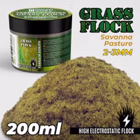 Static Grass Flock 2-3mm - SAVANNA PASTURE - 200 ml