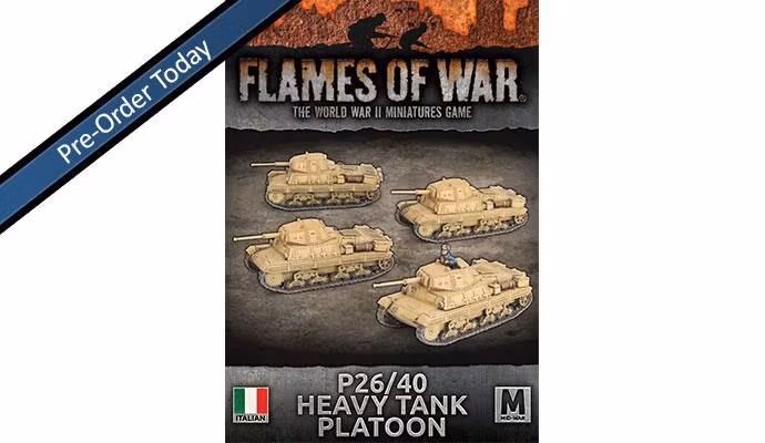 P26/40 (75mm) Tanks (x4)