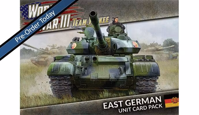 World War III: East German Unit Cards (34 Cards)