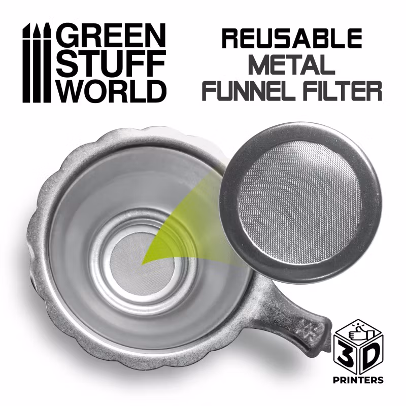 Reusable metal resin filter