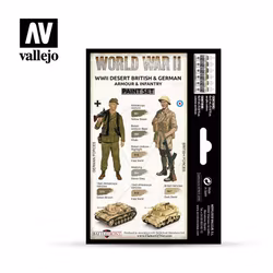 WWII Desert British & German Armour & Infantry