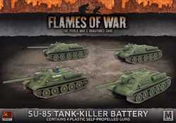 SU-85 Medium SP Battery (Mid War x4 Tanks Plastic)