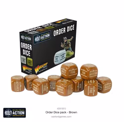 Bolt Action: Orders Dice Pack - Brown