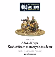 Afrika Korps Kradschutzen motorcycle and sidecar