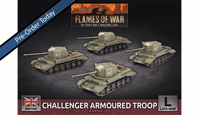 Challenger Armoured Troop (4x Plastic)
