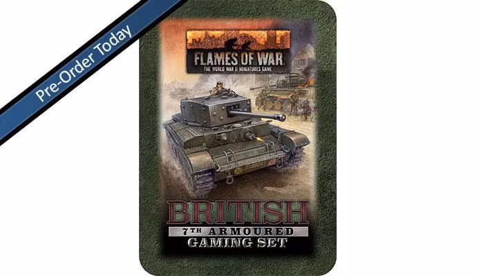 British 7th Armoured Tin (x20 Tokens, x2 Objectives, x16 Dice)