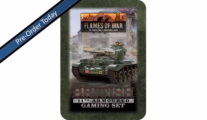 British 11th Armoured Tin (x20 Tokens, x2 Objectives, x16 Dice)
