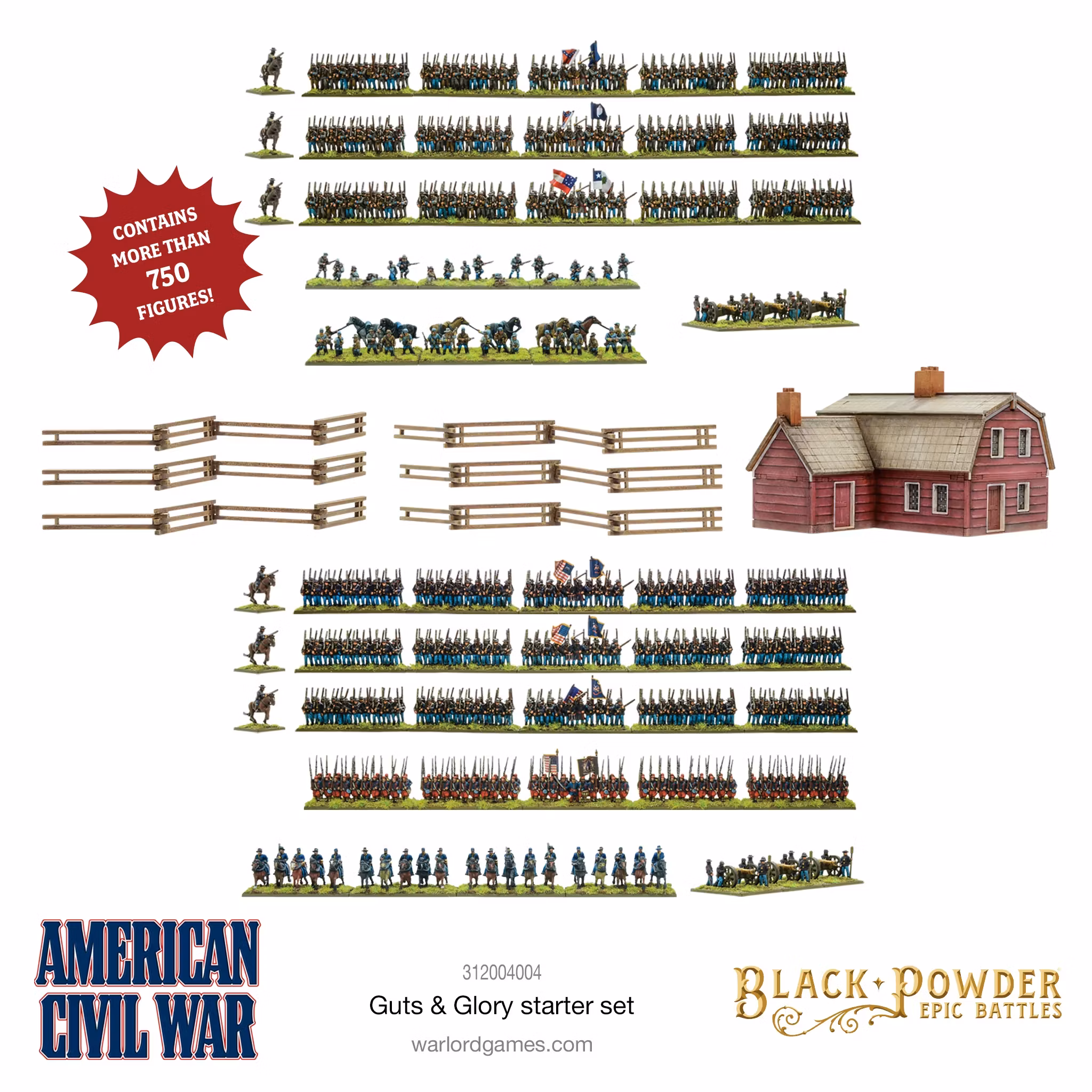 Black Powder Epic Battles - American Civil War Guts & Glory Starter Set