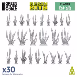 3D printed set - CATTAILS Plants