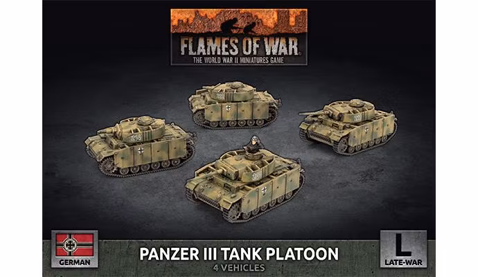 Panzer III Tank Platoon (x4 Plastic)