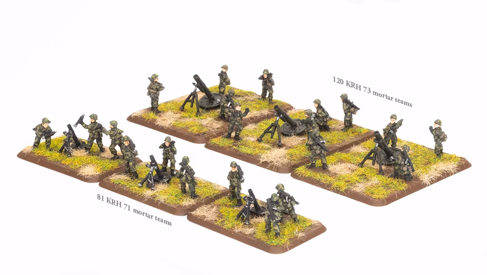 81mm and 120mm Mortar Platoons (x21 figures)