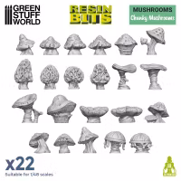 3D printed set - Chunky Mushrooms