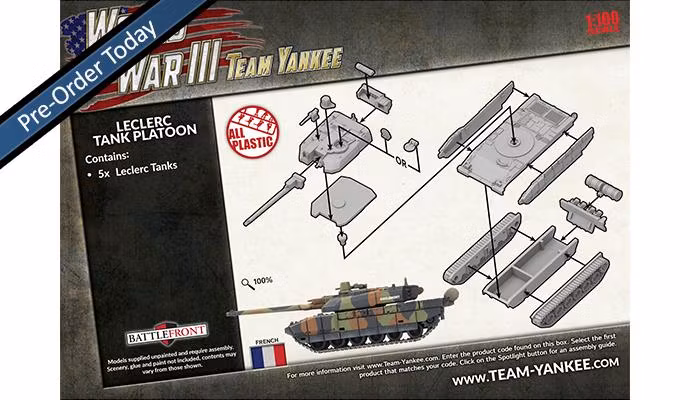 Leclerc Tank Platoon (x5 plastic)