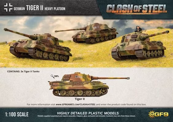 Tiger II Heavy Platoon (x3 Plastic)