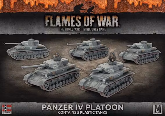 Panzer IV Platoon (Mid Warx5 Tanks Plastic)