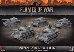 Panzer IV Platoon (Mid Warx5 Tanks Plastic)