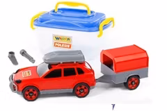 POLESIE Bil med takbox och trailer ass. (DIY)